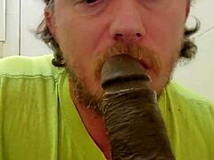 I’m hooked on my massive black cock toy