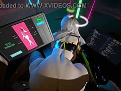 3d animation with tiny demon