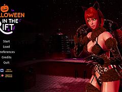 Big tits bounce at Halloween rift party