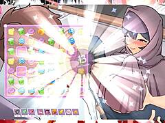 Fiery tsundere in hentai romance