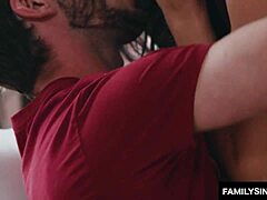 milf takes cum on tits from young guy