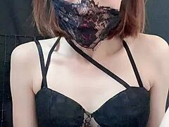 Teen Net Idol in Black Uniform Masturbates POV
