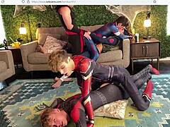 gay boys pounding in tight spandex