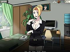 secretary's pussy teased hard in anime action
