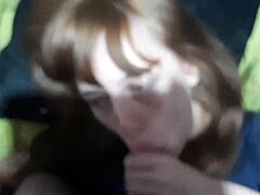 teen sucks stepbrother's huge cock raw