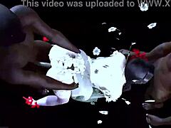 Busty Beauty Rocks 3D Ebony Duo