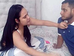 Sultry Brunette Gets Intense Creamy Finish