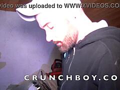 Gay Sucks Straight Friend In The Garage