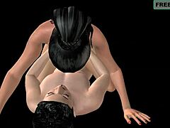 indian teen's spicy 3d oral play