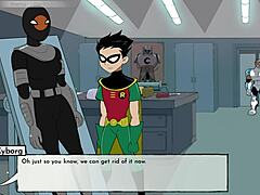 Naughty Titans cartoon flair