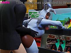 Henchman Pounds Bunny Brawler in Standing Doggystyle Animation
