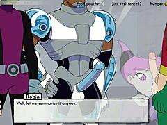 Naughty Titans cartoon flair