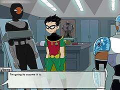 Naughty Titans cartoon flair