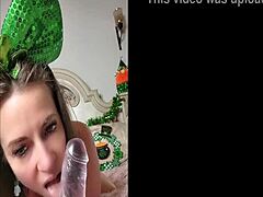 St. Patrick’s solo lingerie tease
