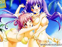 Cheeky Anime Girls In Ecchi Tease Display