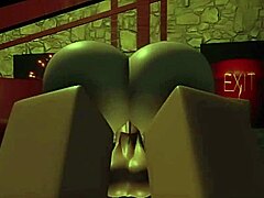 Big-boobed Roblox character gets cummed