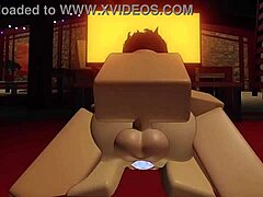 Big-boobed Roblox character gets cummed