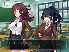 Anime Babes Teasing In Bathroom Clash