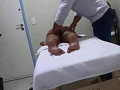 my nymph came during massage and fucked the masseur