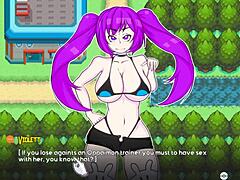 Oppaimon hentai gameplay gets rough fast