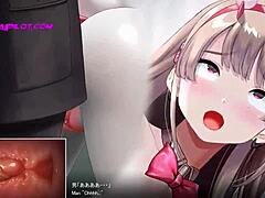 hot brunette's intense 3d anime action
