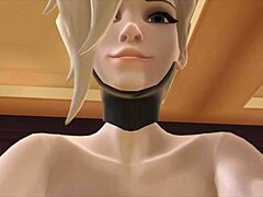 Mercy Ignites Sizzling Waifu Simulator Scene