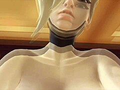 Mercy Ignites Sizzling Waifu Simulator Scene
