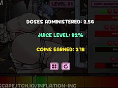 Anime inflation fantasies in dark lair