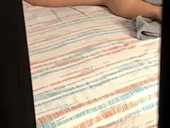 Colombian hottie’s bedroom thong tease
