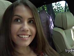 Natural chick teases with pov suck and pussy fuck