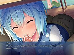 Hentai siren teases in office