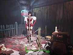 Fallout 4: Power Armor Brunette Fucked in Game
