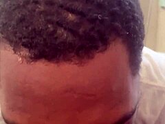 Ebony Amateur Pussy Licked Hard For Breakfast