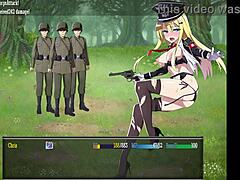 chris survives with blondie in hentai woods
