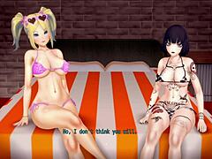 Cum Inside Busty Blonde and Gothic Chick Together