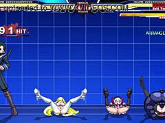Kuromaru Battles Arcana Heart In Animated Fuck