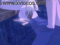 Kissing Jean with hair down in Genshin Impact