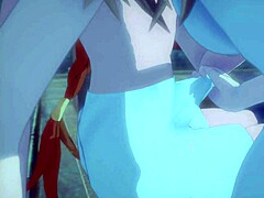 Kissing Jean with hair down in Genshin Impact