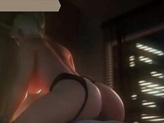 Perfect Blonde Anime Pussy Teasing In Action