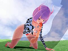 3D Hentai Babe in Fishnets