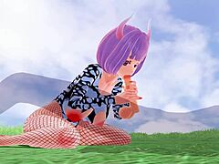 3D Hentai Babe in Fishnets