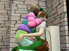 3D Lesbian Plumber Ignites Heat