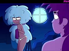 uncensored hentai cartoon with wild handjob action