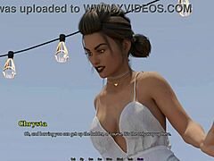 3d cartoon hentai party girl teases in game