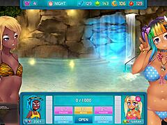 sparks blaze in huniepop 2 lesbian tale