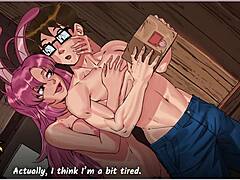 Anime bunnies in daring lust harem