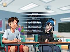 Teacher’s Subtle Tease In Summertime Saga