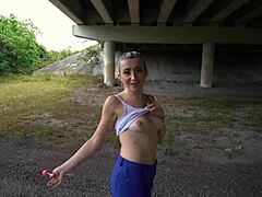 Blonde teen’s bold starry getaway