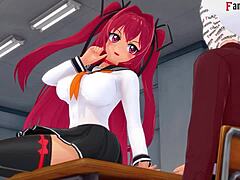 3D teacher-student classroom fuck