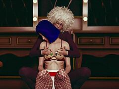 cute 3d lesbian girls in tender embrace